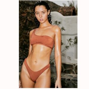 It’s Now Cool The 90’s Lurex Bikini Bottoms from Free People in a size Small